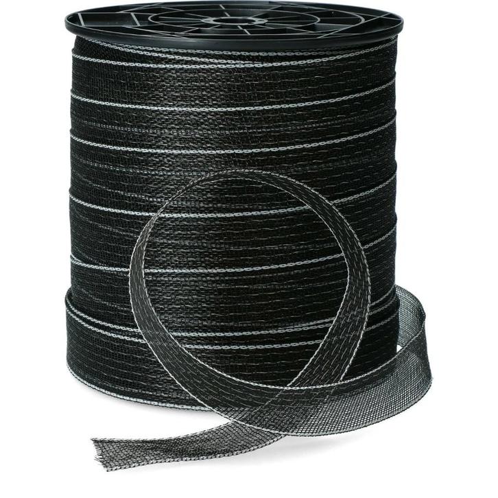 ZoneGuard Basic afrasteringslint 40 mm zwart 200 m, Tuin en Terras, Gaas en Draad, Nieuw, Minder dan 10 meter, Ophalen of Verzenden