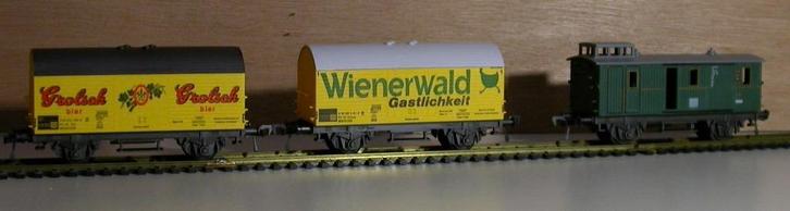 Fleischmann goederwagons nr 5041 en 5045, Hobby en Vrije tijd, Modeltreinen | H0, Zo goed als nieuw, Wagon, Gelijkstroom, Fleischmann