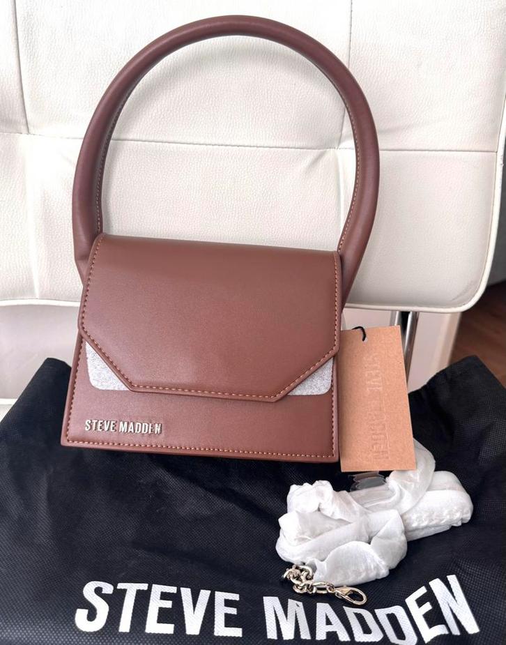 Steve madden handtas en schoudertas nieuw, Sieraden, Tassen en Uiterlijk, Tassen | Damestassen, Nieuw, Handtas, Bruin, Ophalen of Verzenden