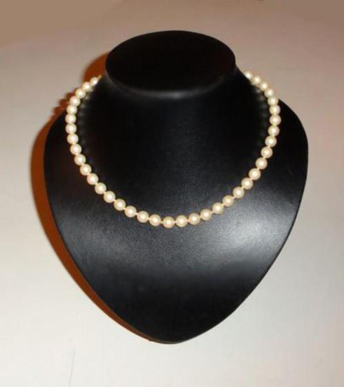Parelketting grote kralen, Sieraden, Tassen en Uiterlijk, Antieke sieraden, Ketting, Overige materialen, Ophalen of Verzenden
