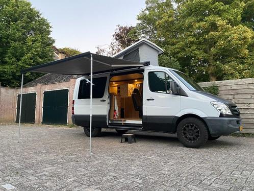 Mercedes Sprinter camper 4x4 look - 4 personen zitten&slapen, Caravans en Kamperen, Campers, Particulier, tot en met 4, Buscamper of Camperbus