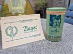 Oud blikje BABY'S POWDER van Apotheek Bayet baby poeder vol., Ophalen of Verzenden, Zo goed als nieuw, Overige, Overige merken