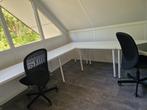 Ikea bureau met bureaustoel en ladenblok, Huis en Inrichting, Bureaus, Ophalen, Gebruikt, Bureau