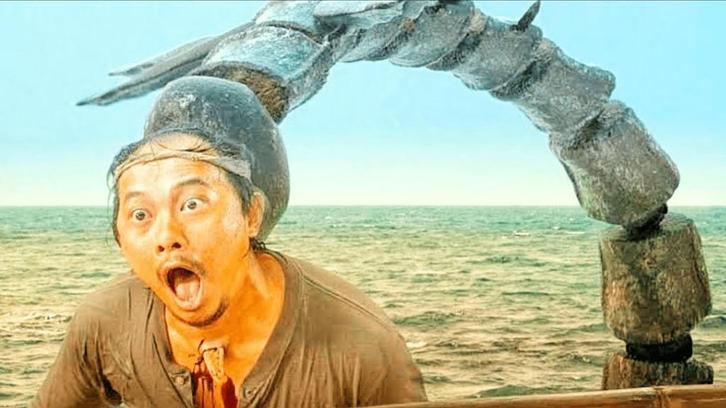 Een zeemonster in 'Amphibious' (import), Cd's en Dvd's, Dvd's | Horror, Zo goed als nieuw, Monsters, Vanaf 16 jaar, Ophalen of Verzenden