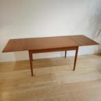 Vintage Deense uitschuif eettafel teak, Huis en Inrichting, Tafels | Eettafels, Ophalen, 200 cm of meer, 50 tot 100 cm, Zo goed als nieuw