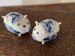Brocante Delfts blauwe peper en zout stel, Antiek en Kunst, Antiek | Keramiek en Aardewerk, Ophalen of Verzenden
