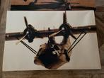 3 Canvas Schilderijen met Vliegtuig foto ( vintage stijl ), Huis en Inrichting, Ophalen, Zo goed als nieuw, 75 tot 100 cm, Foto of Poster