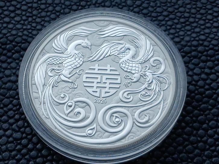 2025 Australia - Phoenix - Chinese Myths & Legends - 1 oz, Postzegels en Munten, Munten | Oceanië, Zilver, Verzenden