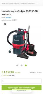 Numatic Accu Stofzuiger + 3 Accu's + Zakken - Nieuw!, Witgoed en Apparatuur, Stofzuigers, Ophalen of Verzenden, Nieuw, Stofzak