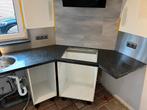 Keukenblad graniet steen buitenkeuken, Ophalen, Gebruikt, Zwart, 150 tot 200 cm