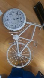 Fiets Wandklok - Decoratief en Functioneel, Huis en Inrichting, Woonaccessoires | Klokken, Ophalen of Verzenden, Zo goed als nieuw