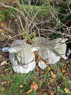 Stenen Schapen Tuinbeeld, Tuin en Terras, Ophalen, Gebruikt, Steen, Dierenbeeld