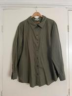 Groene linnenmix blouse XL, H&M, Maat 46/48 (XL) of groter, Ophalen of Verzenden, Zo goed als nieuw