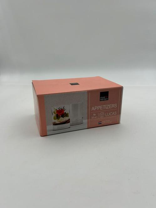 Nieuwe set van 6 Royal Leerdam appetizer glaasjes – 3,5 oz, Verzamelen, Glas en Borrelglaasjes, Nieuw, Overige typen, Ophalen of Verzenden