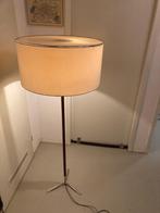 Design 60-ties schemerlamp, grote kap (ø 60cm), h.1,5 m.150€, Ophalen, Gebruikt, Sixties, strak, Metaal