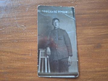 1914 Mobilisatie foto militair  beschikbaar voor biedingen