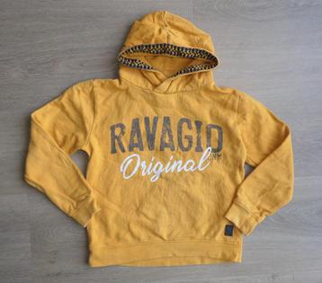 Hoodie geel donkerblauw | 128-134 | Ravagio beschikbaar voor biedingen