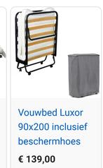 Logeerbed, Ophalen, 90 cm, Eenpersoons, Zwart
