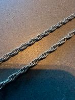 Vintage rope ketting zilver 43cm lang, Ophalen of Verzenden, Zilver
