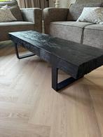 Salontafel Vulcano zwart Oud teak, Huis en Inrichting, Tafels | Salontafels, Ophalen, Minder dan 50 cm, 100 tot 150 cm, Teakhout