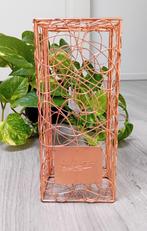 e.cointrea metalen opbergdoos van draad metaal, rosegoud, Huis en Inrichting, Woonaccessoires | Overige, Ophalen of Verzenden