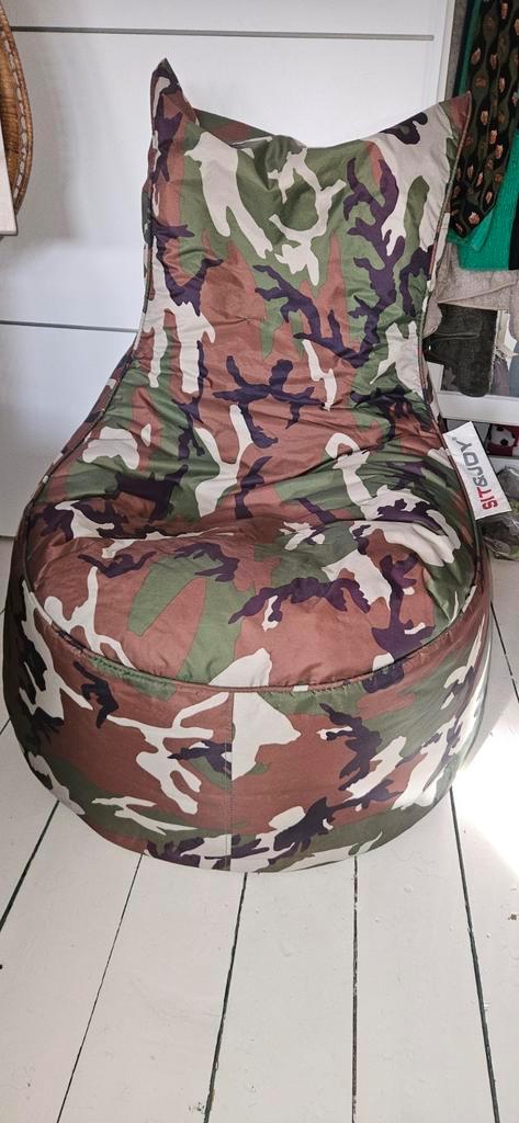 Zitzak Camouflage - Stoer en Comfortabel! Sit&joy, Huis en Inrichting, Zitzakken, Ophalen
