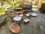 Houten tuinwerktafel tuintafeltjes tafeltjes vintage hout, Ophalen of Verzenden, Gebruikt, Hout