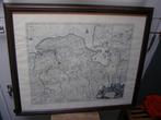 Reproductie landkaart Groningen in de 17e eeuw Ingelijst, Boeken, Atlassen en Landkaarten, Carel Allard, Voor 1800, Landkaart