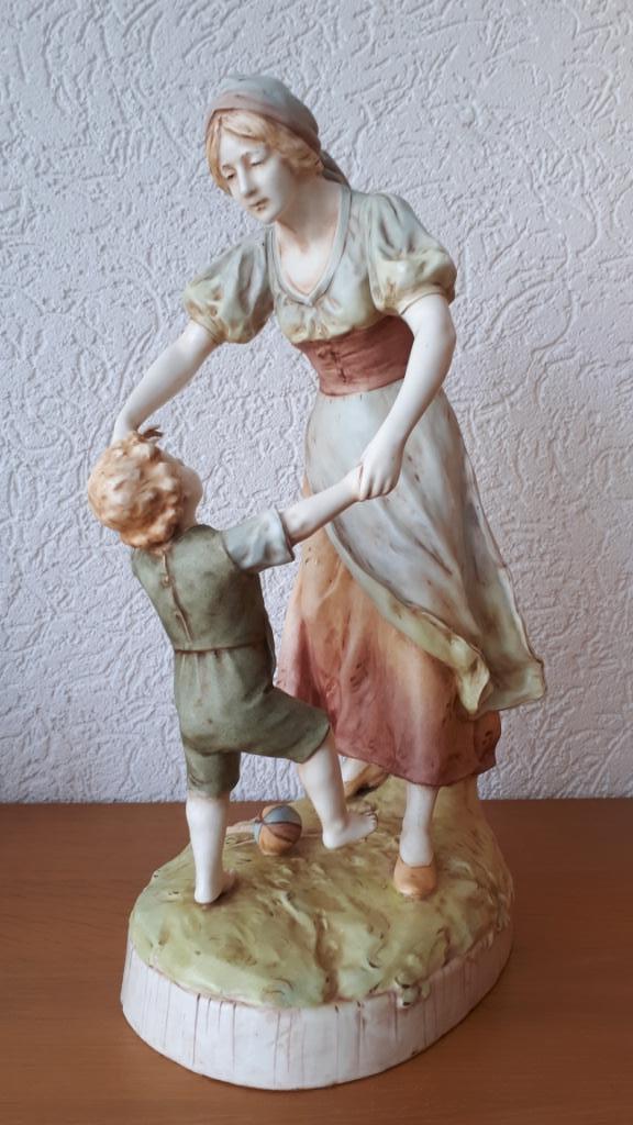 Beeld moeder en kind, Antiek en Kunst, Kunst | Beelden en Houtsnijwerken, Ophalen of Verzenden