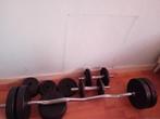 Halterset met Gewichten en Dumbbells, Ophalen of Verzenden, Gebruikt, Benen, Halterset