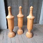 1x Landelijke houten pinakel pion ornament h.54cm *Etage3*, Huis en Inrichting, Woonaccessoires | Overige, Gebruikt, ., Ophalen of Verzenden