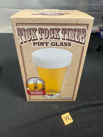 Tick Tock Timer Pint Glas - Nieuw in doos! beschikbaar voor biedingen