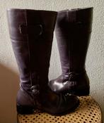 Moccio! Prachtige hoge leren laarzen. Paars. Gesp mt 41, Hoge laarzen, Moccio, Overige kleuren, Ophalen of Verzenden