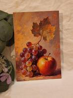 Ansichtkaart. "Appel en tros druiven/blad"., Huis en Inrichting, Verzenden, Nieuw