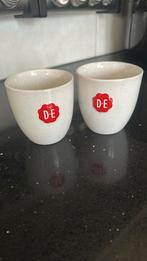 2 Douwe Egberts kopjes, mokken zonder oortjes, Ophalen of Verzenden, Nieuw, Overige stijlen, Kop(pen) en/of Schotel(s)
