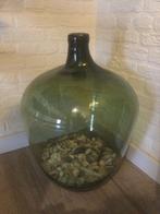 Grote groene vintage fles, Huis en Inrichting, Woonaccessoires | Vazen, Groen, Glas, Zo goed als nieuw, 50 tot 75 cm