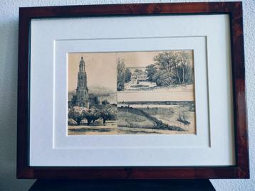 Craandijk Litho Rhenen  Grebbeberg Rijn Heimerstein1880 (86) beschikbaar voor biedingen