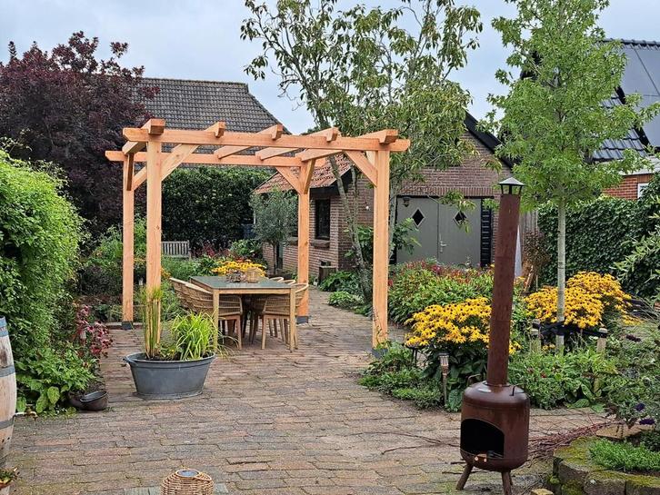 Robuuste douglas pergola's en overkappingen, Tuin en Terras, Tuinsets en Loungesets, Nieuw, Hout, Ophalen of Verzenden