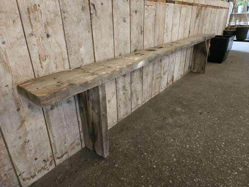oude stoere bank ``WOONWINKEL RUSTIEK``, Huis en Inrichting, Banken | Bankstellen, Hout, Ophalen