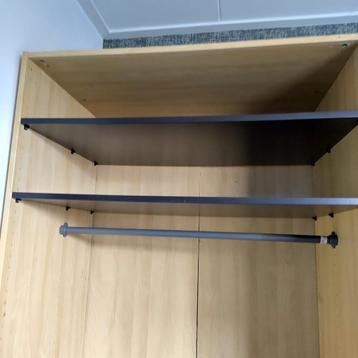 2x IKEA KOMPLEMENT Plank - Donkergrijs 100x58cm beschikbaar voor biedingen