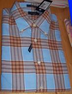 Blauw/bruin geruit GANT overhemd maat M *NIEUW*, Kleding | Heren, Overhemden, Blauw, GANT, Nieuw, Halswijdte 39/40 (M)