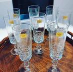 Set van 8 vintage champagne flutes Luminarc France (voor BP), Ophalen of Verzenden, Zo goed als nieuw, Overige typen