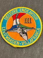 Embleem F-16 Decisive Endeavour Leeuwarden - Villa franca, Verzamelen, Luchtvaart en Vliegtuigspotten, Verzenden, Zo goed als nieuw