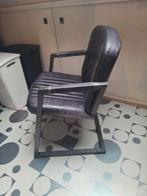 Industriële stijl stoel, Huis en Inrichting, Ophalen, Gebruikt, Leer, Eén