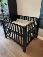 Zwarte Bopita Box matras, hoeslaken én Little Dutch kleed, Kinderen en Baby's, Boxen, Ophalen of Verzenden, Zo goed als nieuw