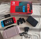 Nintendo Switch V2 2019 - Zeer goede staat, incl 4 spellen, Spelcomputers en Games, Switch 2019 Upgrade, Met games, Met 2 controllers