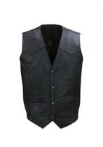 leren vest zonder opdruk, leather, biker, rocker, man, leer, Motoren, Kleding | Motorkleding, Nieuw met kaartje, Dames, Jas | leer