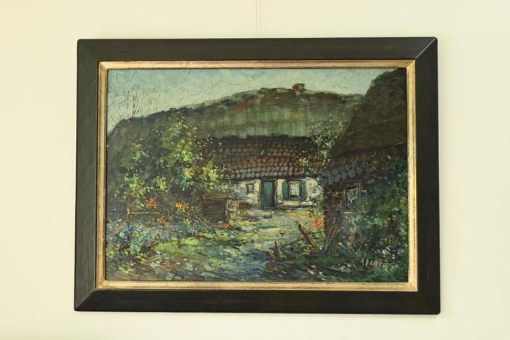 Klassiek schilderij Brabantse boerderij, Antiek en Kunst, Kunst | Schilderijen | Klassiek, Ophalen