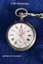 Zilver 800 CMG Horoscope Zakhorloge met Zilveren Ketting, Ophalen, Zilver