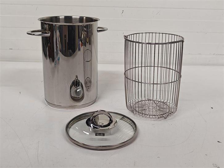 A6629 Fissler Aspergepan [D:16 - H:25], Huis en Inrichting, Keuken | Potten en Pannen, Gebruikt, Gietijzer, Ophalen of Verzenden